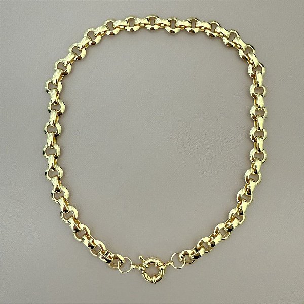 CORRENTE ELOS REDONDOS GOLD 40CM