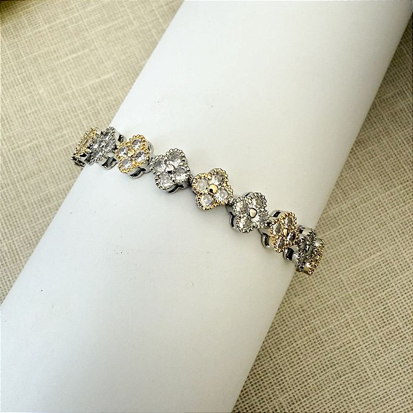 PULSEIRA FLOR BANHO DUO