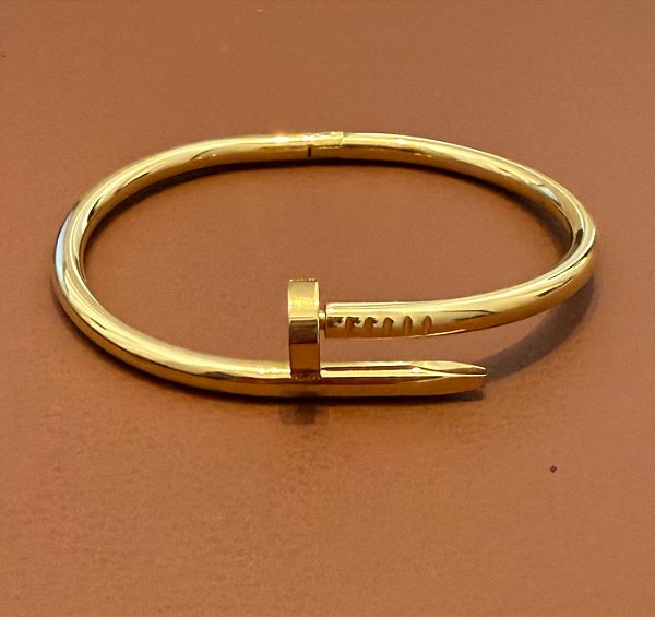 BRACELETE PREGO DOURADO