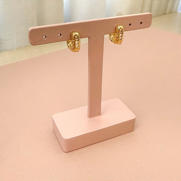 BRINCO ARGOLA QUADRADO VAZADO - M (1,3X1,1CM)