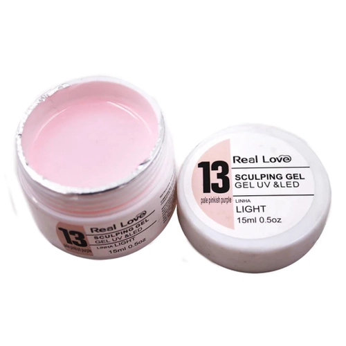 GEL 13 PALE PINKISH PURPLE LIGHT REAL LOVE 15G