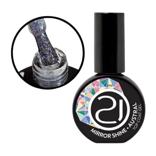 TOP COAT MIRROR SHINE AUSTRAL NAILS21 12ML