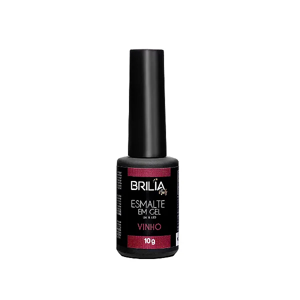 ESMALTE EM GEL VINHO BRILIA