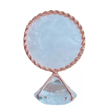 PEDRA AGATA DIAMANTE PARA FOTO PRATA/DOURADO