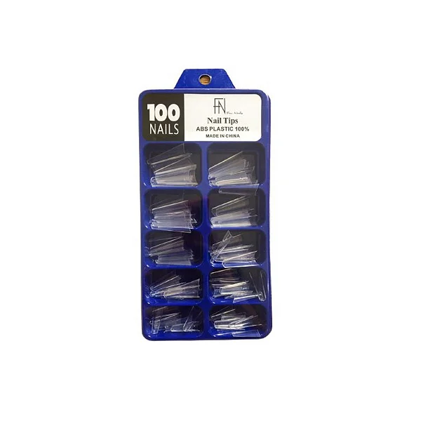 TIPS BAILARINA SORRISO TRANSPARENTE 100UND FAN NAILS