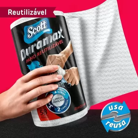 SCOTT DURAMAX PANO REUTILIZÁVEL C/58 UNIDADES