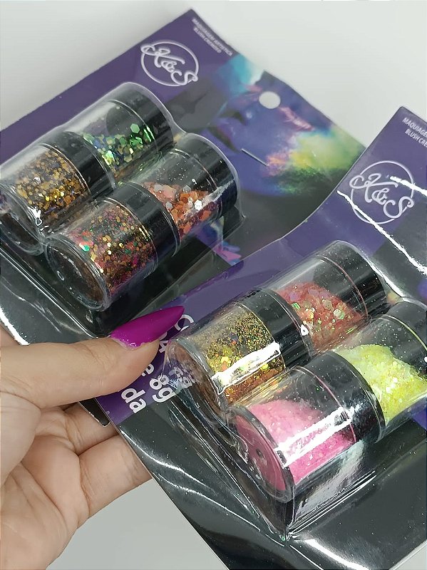 KIT COM 4 BRILHOS SORTIDOS- 8G CADA