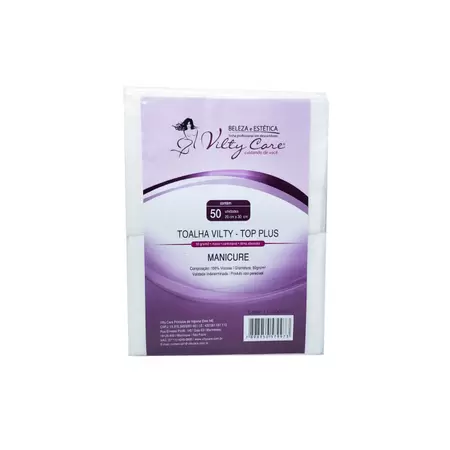 TOALHA TOP PLUS MANICURE 50UND VILTY CARE