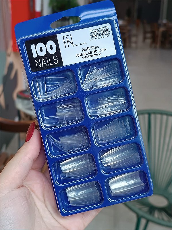 TIP BAILARINA CURVADA TRANSPARENTE 100UND FAN NAILS