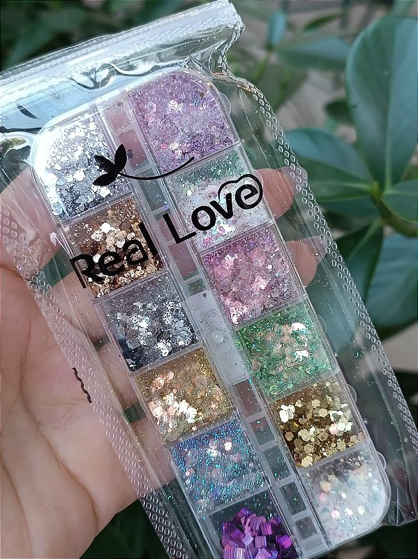 BOX DE BRILHOS VARIADOS REAL LOVE