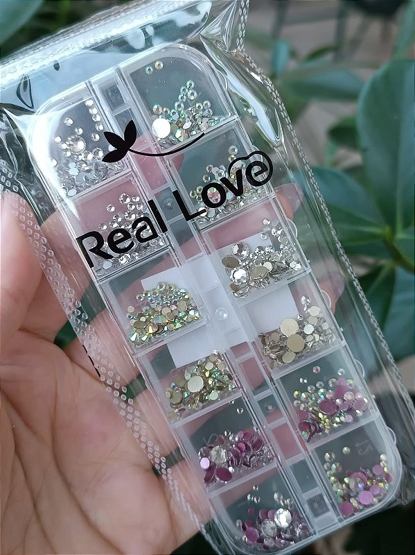 BOX DE PEDRAS VARIADAS REAL LOVE