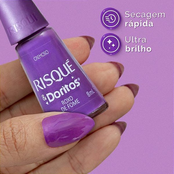 ESMALTE RISQUE ROXO DE FOME