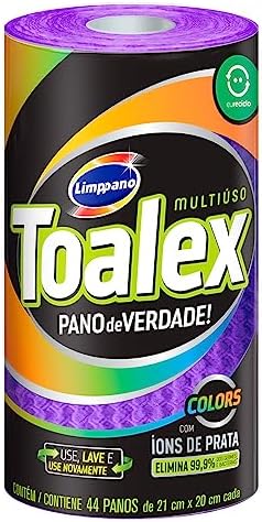 ROLO DE TOALHA DESCARTAVEL ROXO LIMPPANO