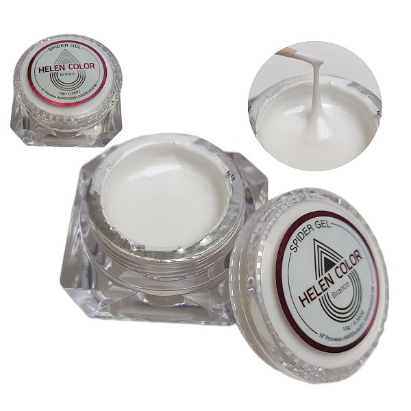 GEL SPIDER BRANCO HELEN COLOR