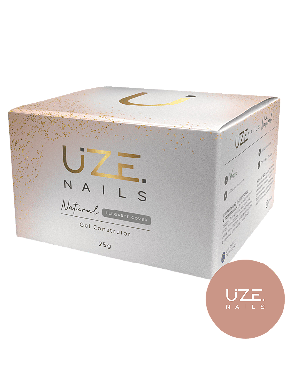 GEL CONSTRUTOR NATURAL ELEGANTE COVER 25G UZE NAILS