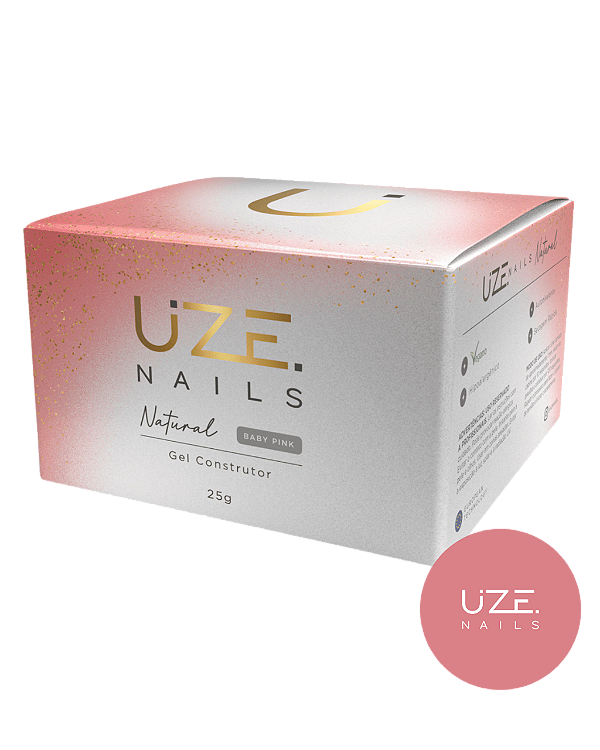 GEL CONSTRUTOR NATURAL BABY PINK 25G UZE NAILS