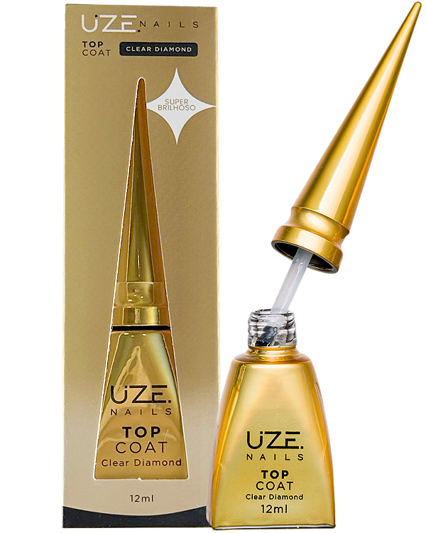 TOP COAT CLEAR DIAMOND 12ML UZE NAILS