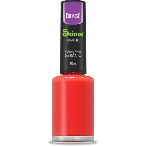 ESMALTE CINCO 10ML CREMOSO GERANIO