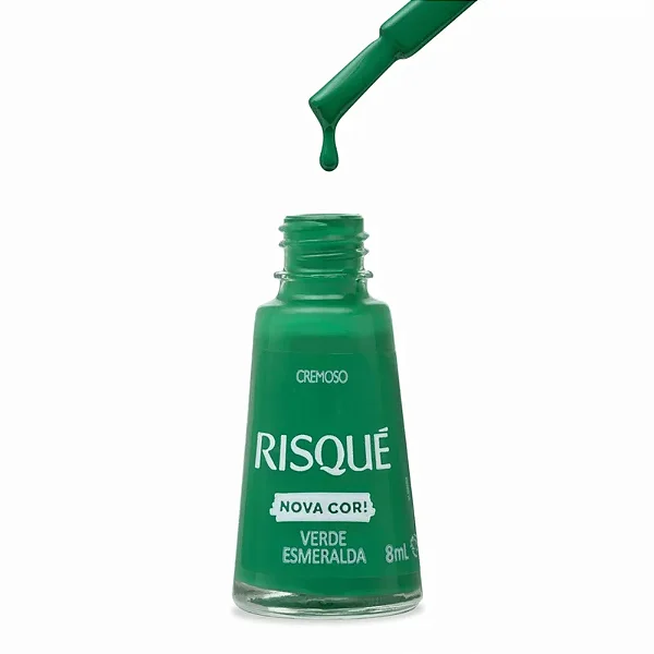 ESMALTE RISQUE VERDE ESMERALDA