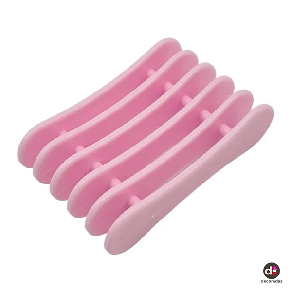 PORTA PINCEL DE UNHA ROSA