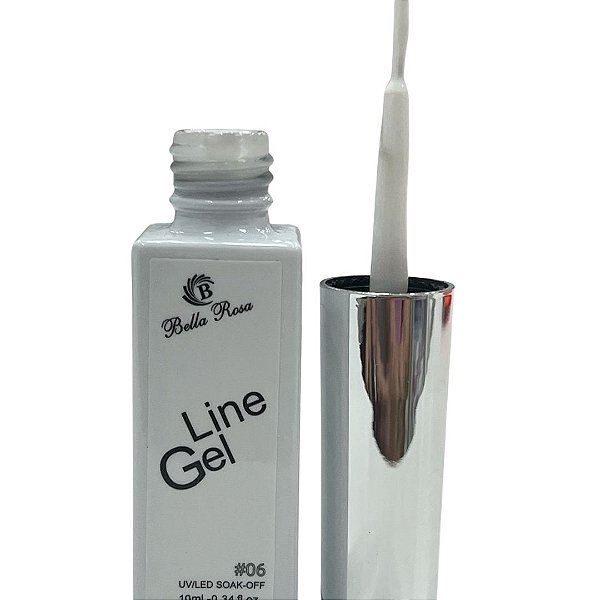 ESMALTE EM GEL PINCEL FINO BELLA ROSA LINE 06