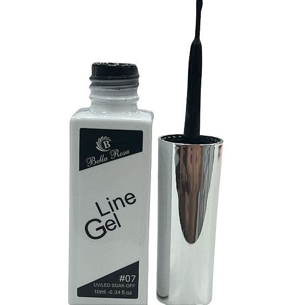 ESMALTE EM GEL PINCEL FINO BELLA ROSA LINE 07