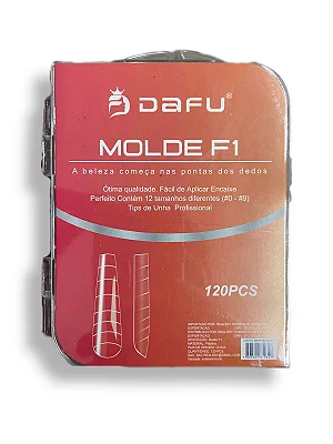 MOLDE F1 LONGO PARA ALONGAMENTO 120PCS DAFU