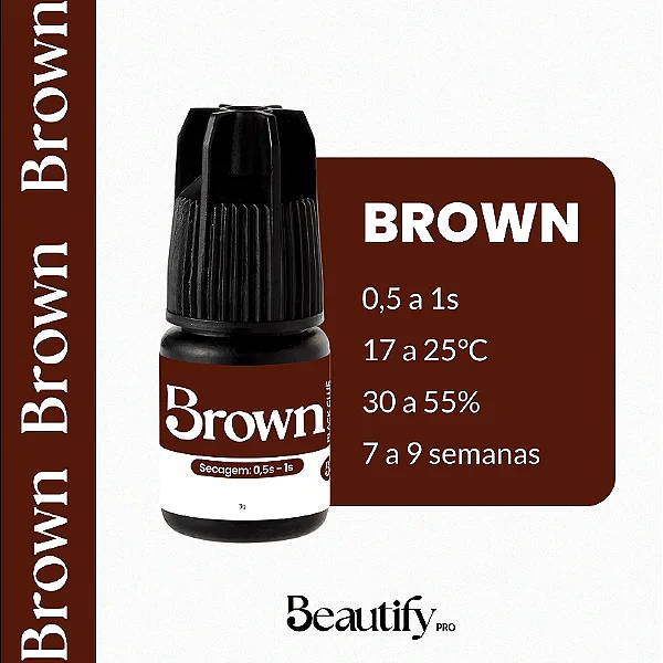 COLA DE CILIOS BEAUTIFY PRO 3G BROWN