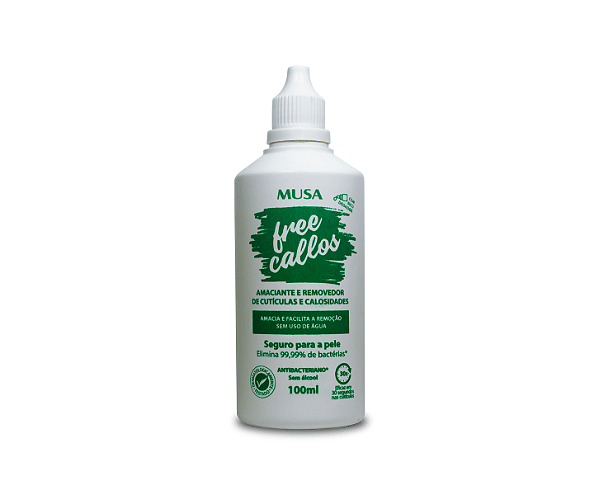 REMOVEDOR DE CUTICULAS E CALOSIDADES FREE CALOS 100ML MUSA
