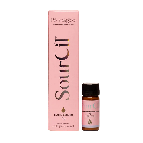 HENNA PARA SOBRANCELHAS LOURO ESCURO 3G SOURCIL