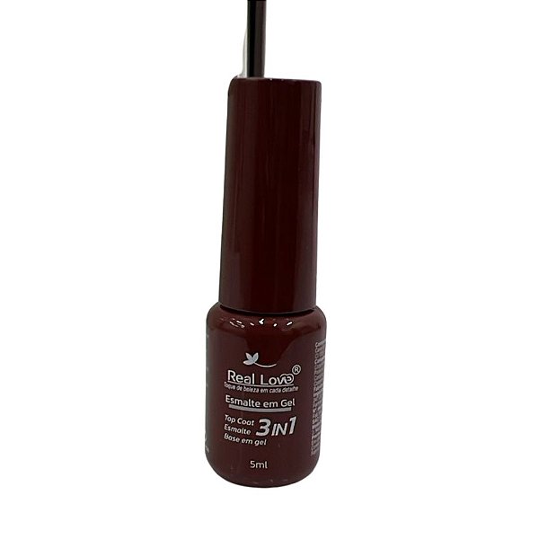 ESMALTE EM GEL REAL LOVE 3 EM 1 PLASTICO COR 44