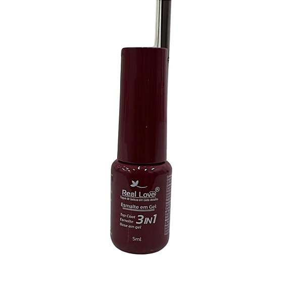 ESMALTE EM GEL REAL LOVE 3 EM 1 PLASTICO COR 52