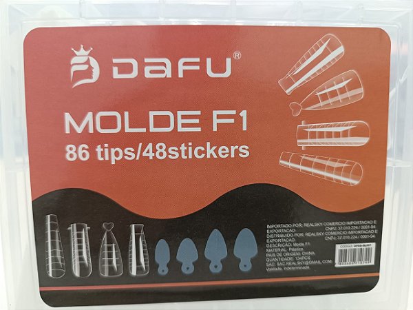 MOLDE F1 DAFU 4 FORMATOS + ADESIVO FRANCESA REVERSA