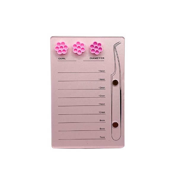 PLACA PARA CILIOS E PINÇA COM IMA