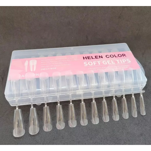 SOFT GEL HELEN COLOR 240UND BAILARINA TRANSPARENTE COM BASE FOSCA