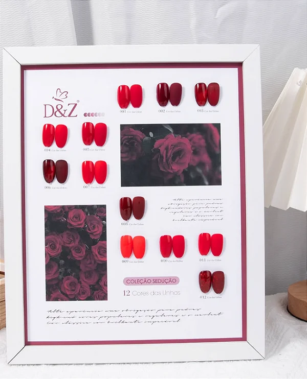 COLEÇÃO DE LUXO D&Z SEDUÇÃO- TONS DE VERMELHO