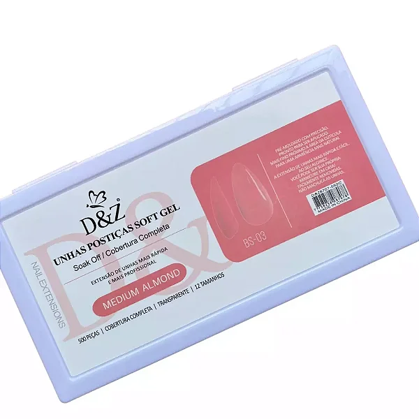 SOFT GEL 500PCS D&Z- MEDIUM ALMOND BS-03