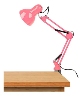 LUMINARIA PIXAR ROSA COM BOCAL REMOVIVEL