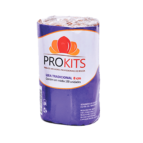 MINI LIXA PARDA 8CM COM 100UND PROKITS