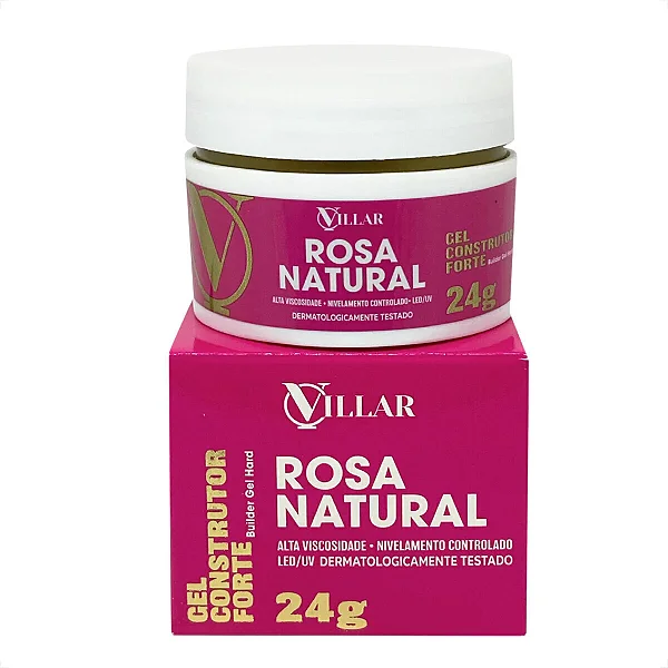 GEL CONSTRUTOR ROSA NATURAL VILLAR 24G