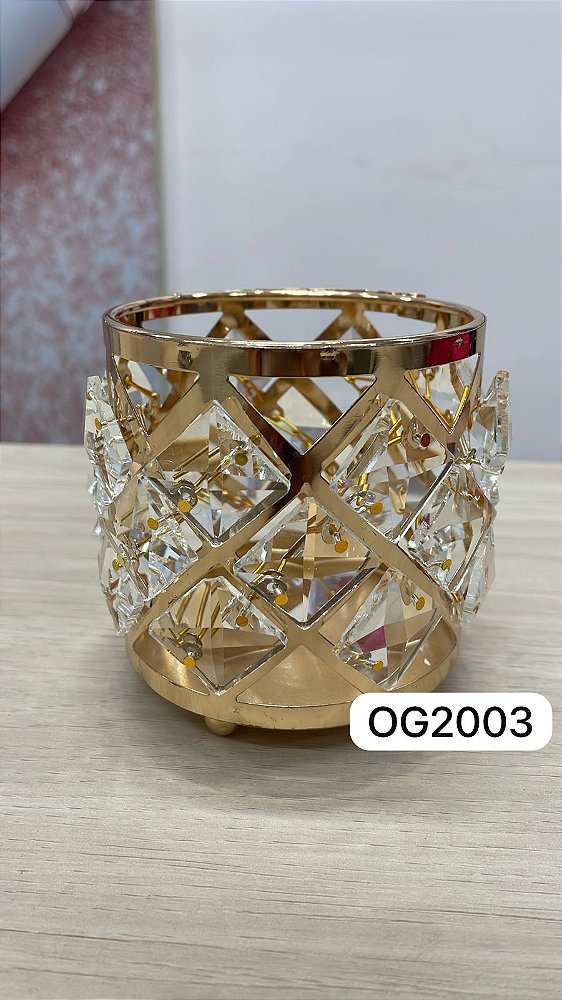 PORTA PINCEL LUXO DOURADO OG2003