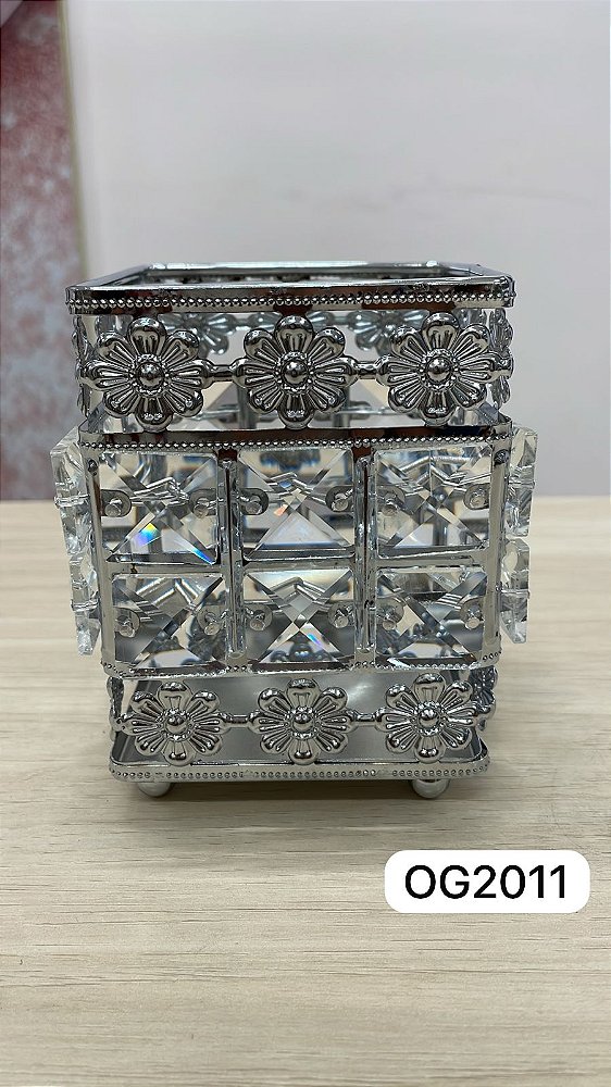PORTA PINCEL LUXO PRATA OG2011