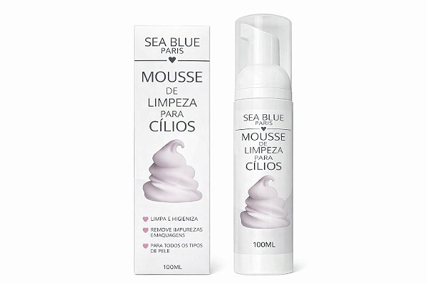 ESPUMA MOUSSE DE LIMPEZA DE CILIOS 100ML SEA BLUE
