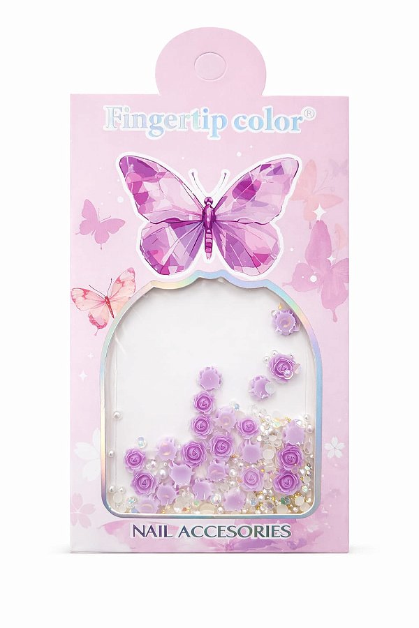 DECORA 3D FLOR ROSA OU ROXO