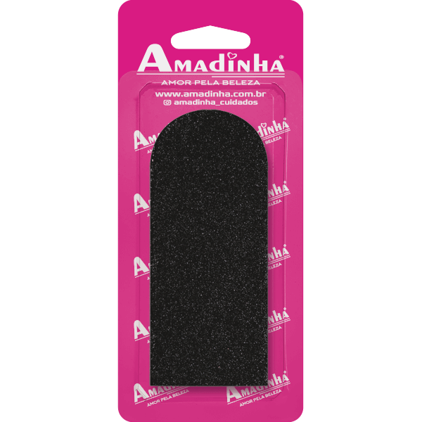 LIXA PEDICURE PRETA C/ 50UND AMADINHA