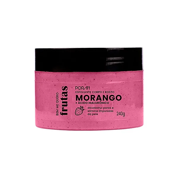ESFOLIANTE CORPO E ROSTO MORANGO 240G PORAN