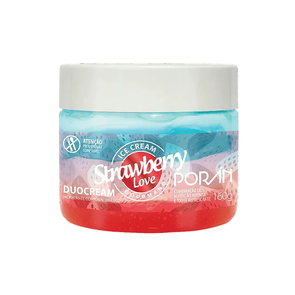 HIDRATANTE CORPORAL BIFASICO STRAWBERRY LOVE 160G PORAN