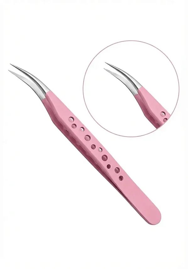 PINÇA DE CILIOS ROSA LEEFEN