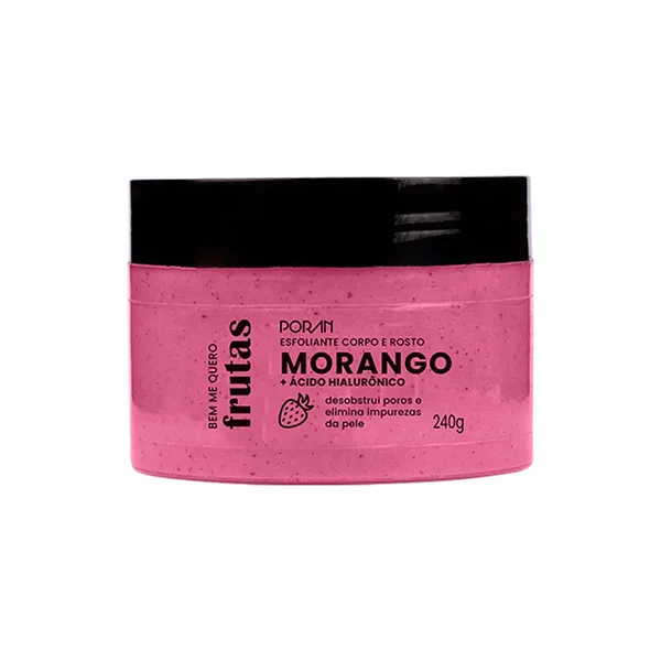 ESFOLIANTE CORPO E ROSTO MORANGO 240G PORAN
