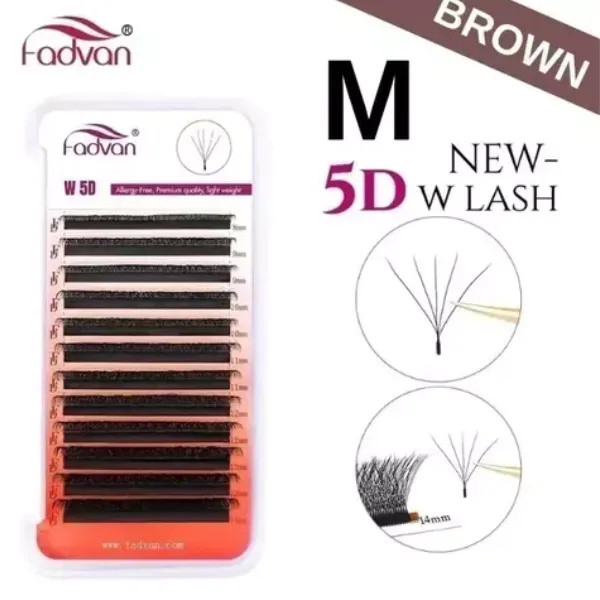CILIOS FADVAN 0.07 5D CURVATURA M MARROM MIX 8-14mm